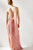 ROBE LONGUE IMPRIMÉE FOULARD