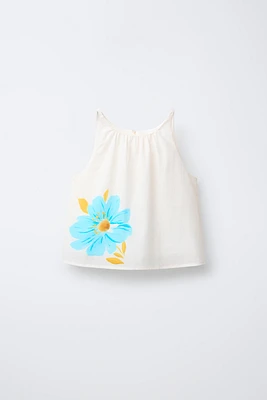 TOP IMPRIMÉ FLEURS