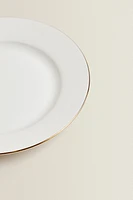 RIMMED BONE CHINA SIDE PLATE