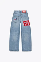 TRF MID-RISE BAGGY NFL JEANS