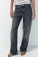 TRF MID-RISE WIDE LEG JEANS