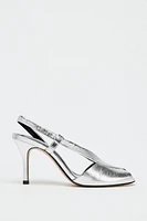 OPEN-TOE LEATHER SANDALS