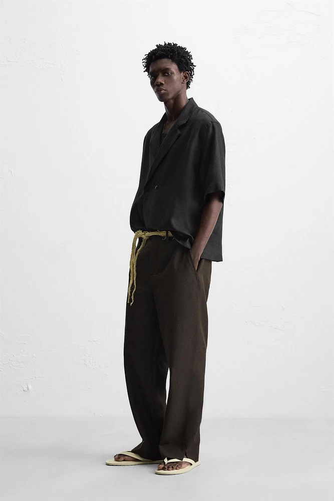 100% LINEN KIMONO SHIRT