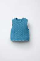 OPENWORK KNIT TOP