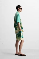 LANDSCAPE PRINT SHORTS