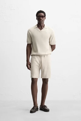BERMUDA EN LIN ET VISCOSE
