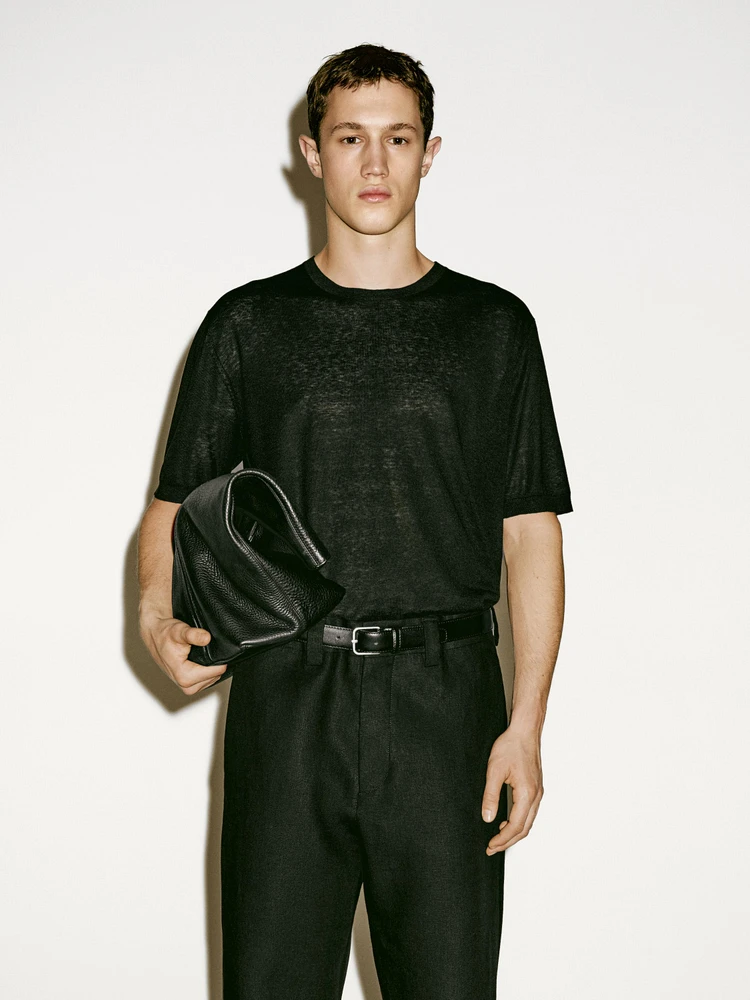 Silk blend knit T-shirt - Limited Edition