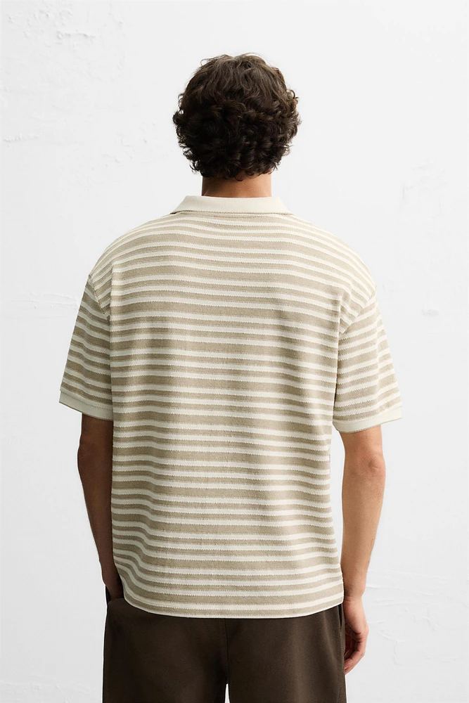 POLO JACQUARD RAYÉ