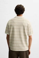 POLO JACQUARD RAYÉ