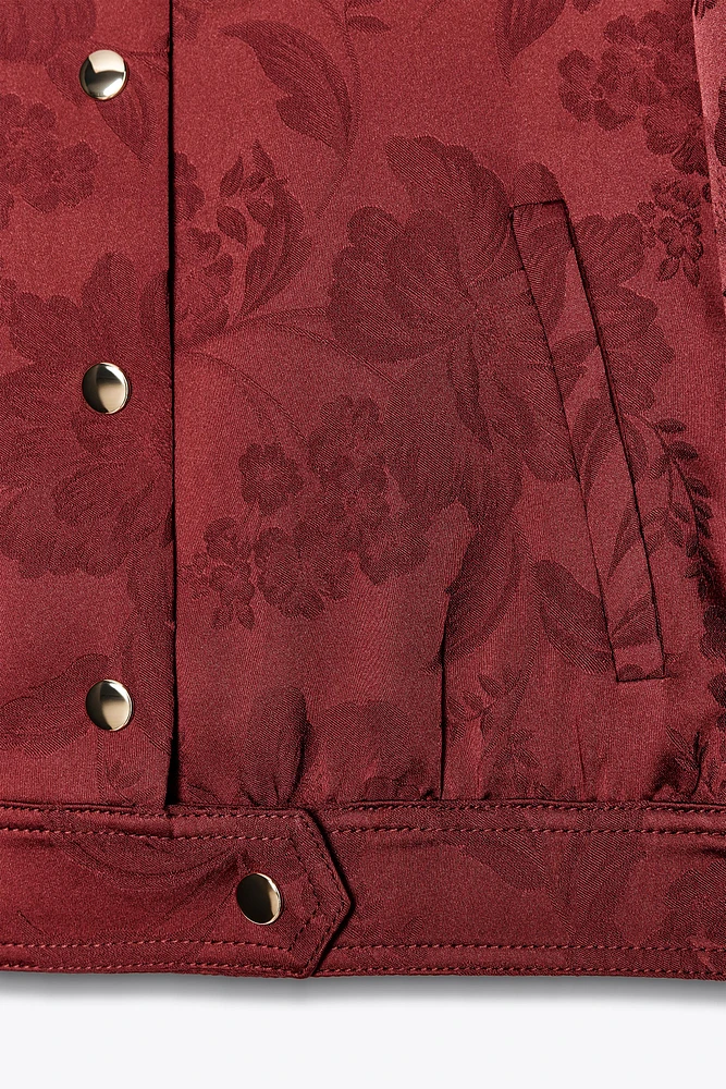 JACQUARD BOMBER JACKET