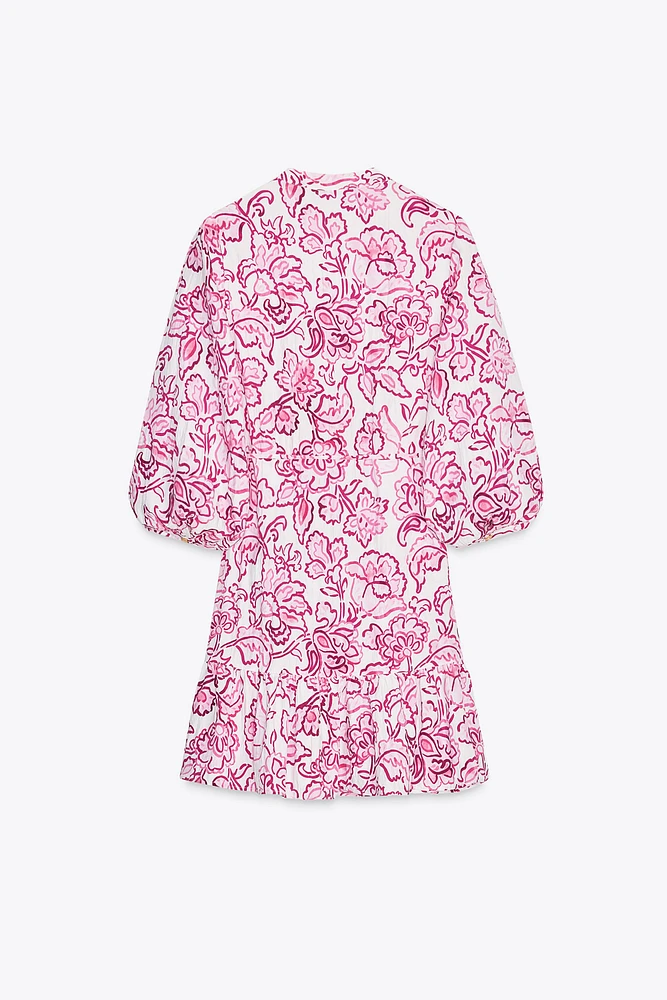ROBE COURTE À IMPRIMÉ FLORAL