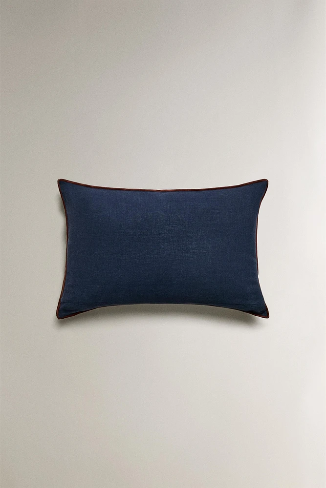 HOUSSE DE COUSSIN OVERLOCK
