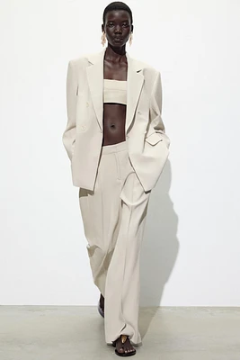 PLEATED WIDE LEG PANTS