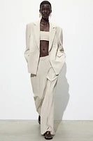 PLEATED WIDE LEG PANTS