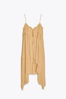 ASYMMETRIC RUFFLED DRESS ZW COLLECTION