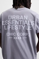 T-SHIRT À IMPRIMÉS EN MATIÈRES VARIÉES