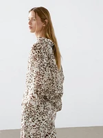Blouse oversize imprimé animal