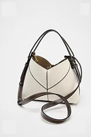 MINI SAC SHOPPER CANVAS CONTRASTE