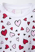 HEART PRINT T-SHIRT