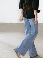 Oversize knit sweater with polo collar