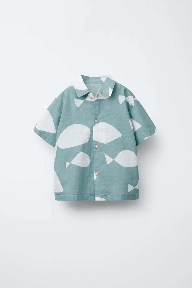 CHEMISE IMPRIMÉE POISSONS