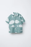 CHEMISE IMPRIMÉE POISSONS