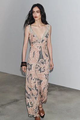 ZW COLLECTION PRINTED SLIP DRESS