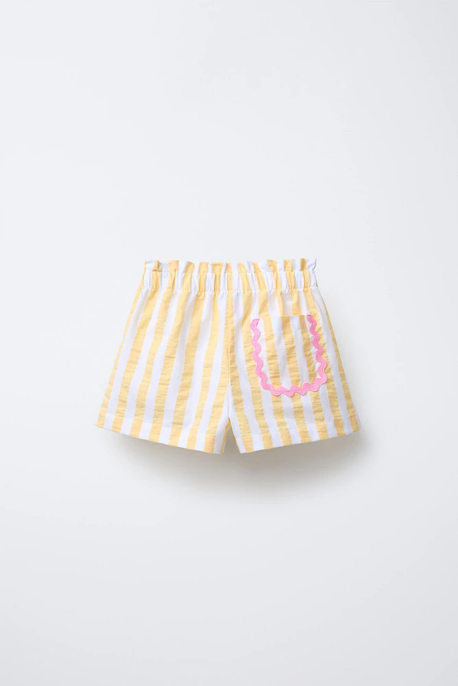 BERMUDA RAYURES ONDULINE CASA LAWA © X ZARA KIDS