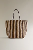 STRIPED SHOPPER BAG