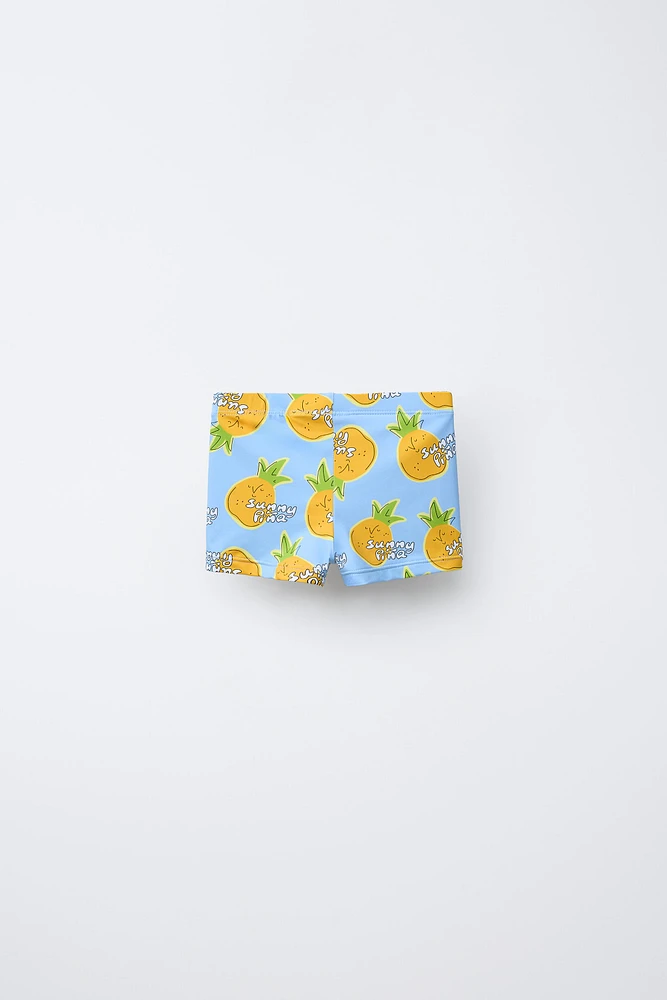 2-6 ANS/ BOXER DE BAIN ANANAS