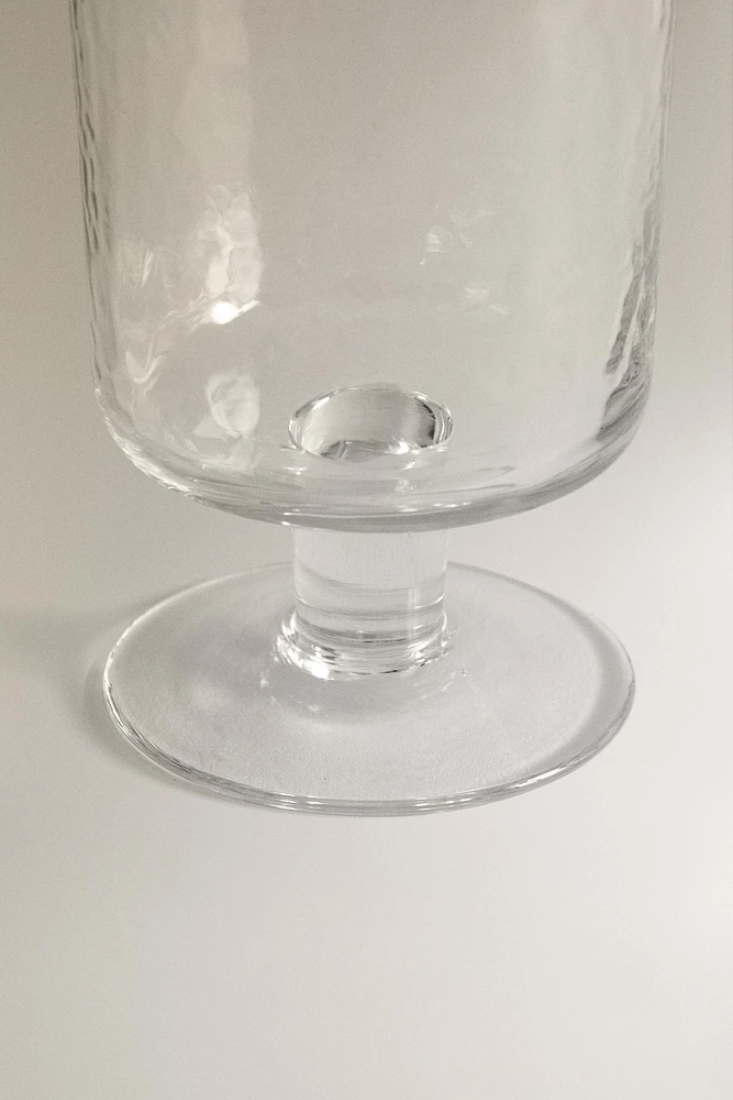 VERRE À PIED MARTELÉ