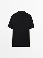 Short sleeve cotton polo shirt