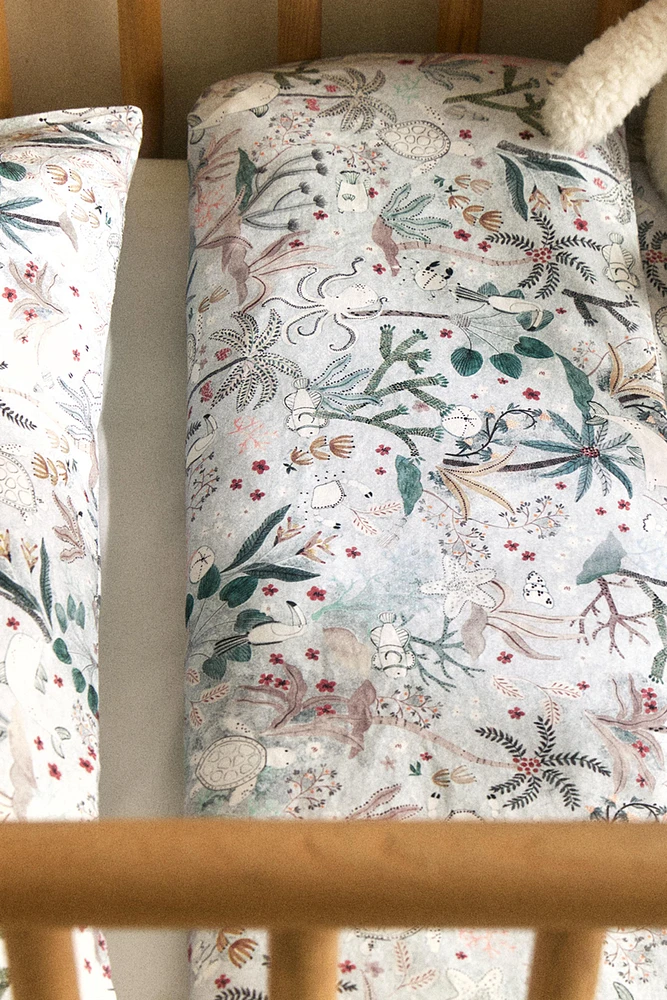 HOUSSE DE COUETTE ENFANT IMPRIMÉ MARIN