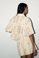 CHEMISE BRODERIES CROCHET