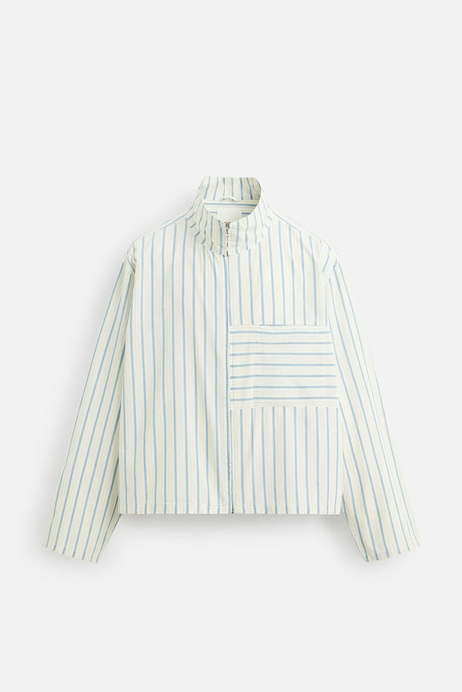CHEMISE BOXY FIT À RAYURES