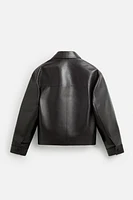 POCKET LEATHER JACKET