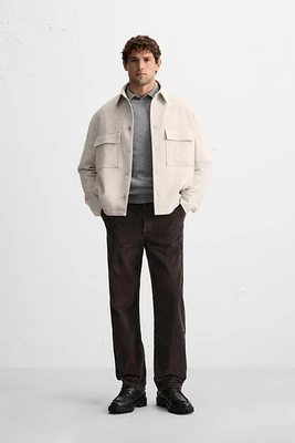 PLEATED CORDUROY PANTS