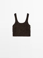 Bouclé knit top with thread detail - Studio