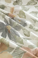 HOUSSE DE COUETTE SATIN IMPRIMÉ FLEUR