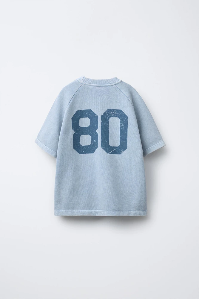 T-SHIRT À MANCHES RAGLAN IMPRIMÉ