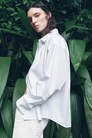 ZW COLLECTION OVERSIZED POPLIN SHIRT