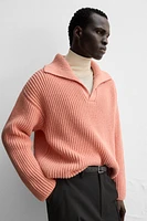 TEXTURED KNIT POLO