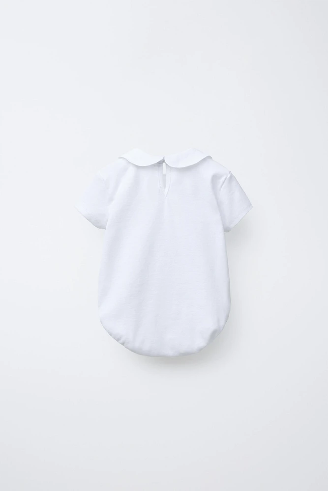 FISH EMBROIDERED BODYSUIT