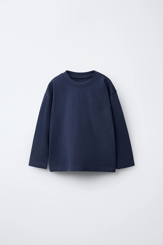 PLAIN POCKET T-SHIRT