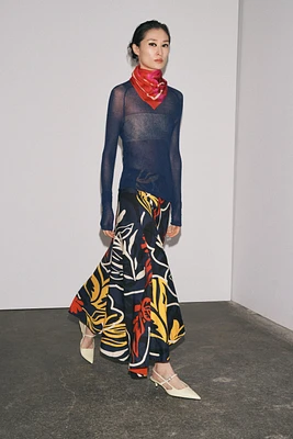 ZW COLLECTION PRINTED SKIRT