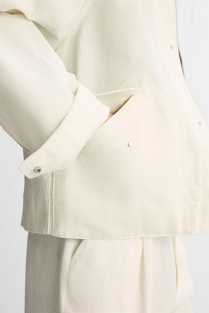 BLOUSON COTON - LIN ÉDITION LIMITÉE