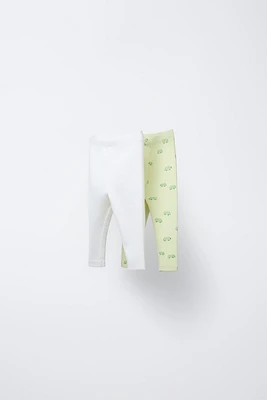 LOT DE DEUX LEGGINGS RIB IMPRIMÉ CARAVANES