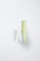 LOT DE DEUX LEGGINGS RIB IMPRIMÉ CARAVANES