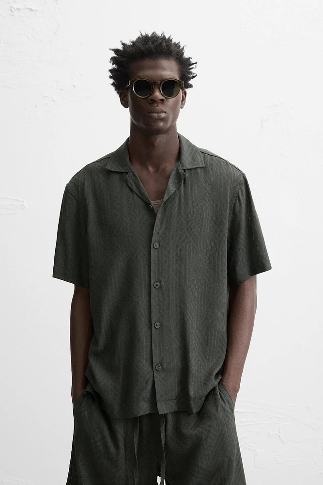 CHEMISE JACQUARD RAYURES