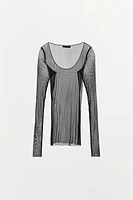 100% SILK TOP